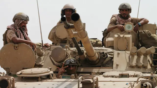 نیروهای ائتلاف به رهبری عربستان