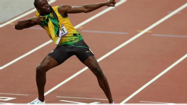 奧運男子百米金牌獲得者博爾特（圖片來源：Getty Images）