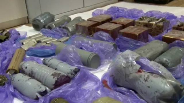 سرویس امنیت فدرال روسیه میگوید که "خرابکاران" مهمات و مواد منفجره با خود داشتند