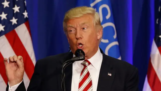 美国共和党总统侯选人特朗普。