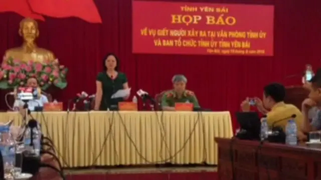 Quang cảnh cuộc họp báo tại Yên Bái
