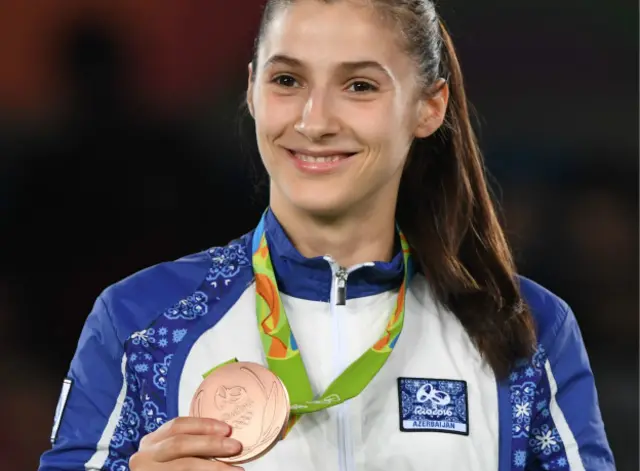 Patimat Abakarova taekvando yarışlarında Azərbaycanın ilk Olimpiya medalını əldə edib