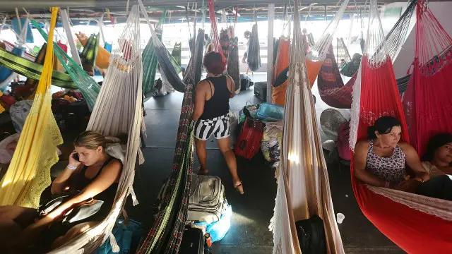 Гамаки в Бразилії є навіть на пароплавах