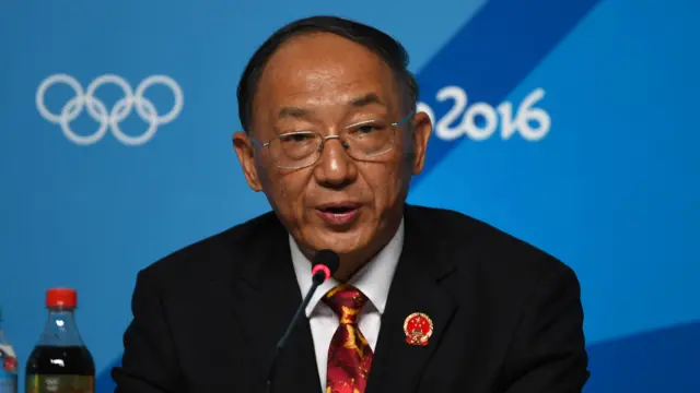 劉鵬在發佈會（新華社圖片20/8/2016）