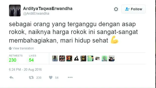 Isu kenaikan harga rokok mendapat banyak tanggapan di media sosial.