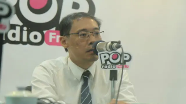 国民党前发言人杨伟中，申请赴港签证后，却在出发前一刻被抽回，让他相当无奈。(CNA)