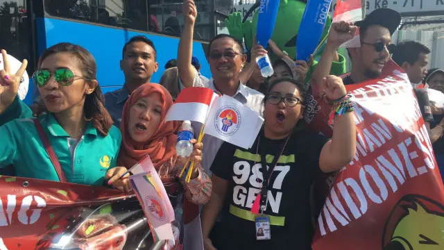 Atlet peraih medali di Olimpiade 2016 mendapat sambutan hangat dari masyarakat.