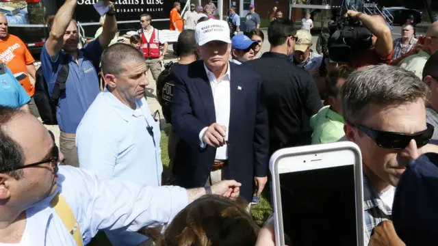 共和黨總統候選人特朗普四日前到訪路易斯安那州