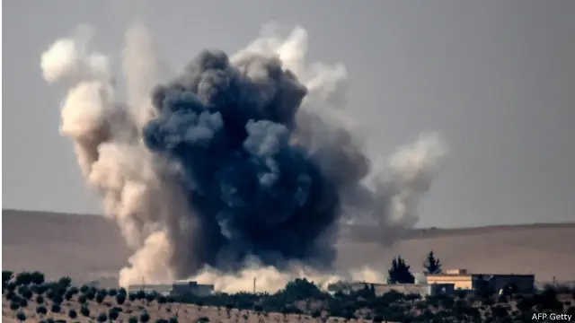 Gempuran dilancarkan ke Jarablus di Suriah oleh militer Turki.