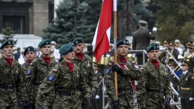 Польські військові на параді у Києві