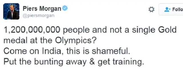 पीयर्स मोर्गन की टिप्पणी