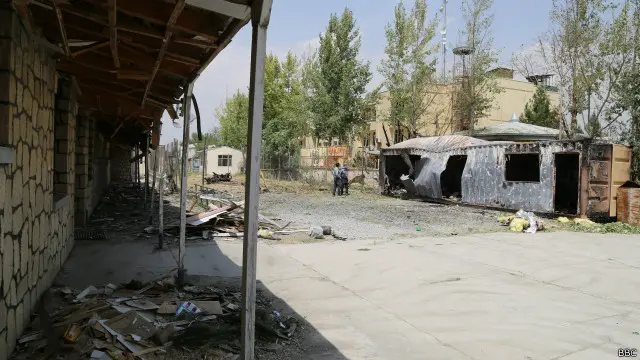 محوطه داخلی مکتب نابینایان