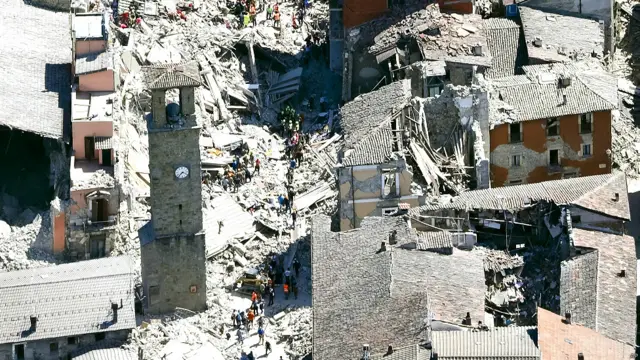इटली में भूकंप की तबाही