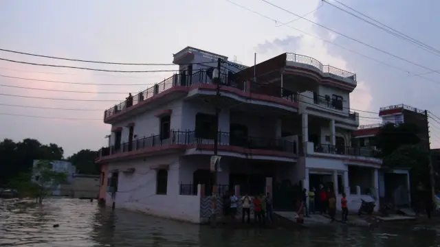 उत्तर प्रदेश के इलाहाबाद में बाढ़