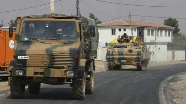 نیروهای زرهی ارتش ترکیه از چند روز پیش وارد مناطقی در شمال سوریه شده‌اند