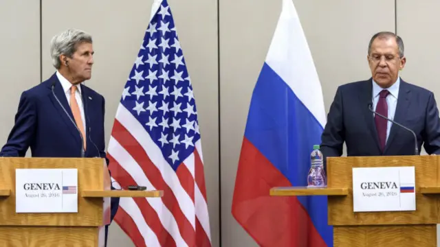 مذاکره بین جان کری و سرگئی لاوروف از روز گذشته در ژنو برگزار شد