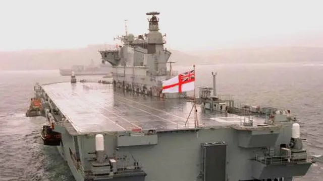 長達667英尺的皇家海軍的「海洋號」戰艦將在年底開始替代美國航母