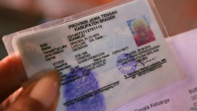 Keterangan pada KTP yang membuktikan tanggal lahir Mbah Gotho.