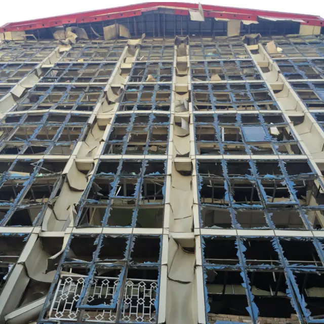 برج ساعت شهر کابل در نزدیکی انفجار دیشب
