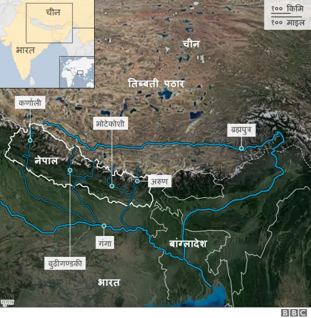 गंगाका थुप्रै सहायक नदी नेपाल भएर बग्छन् जसले गर्दा पूर्व सूचना प्रणालीका लागि नेपाल महत्वपूर्ण छ