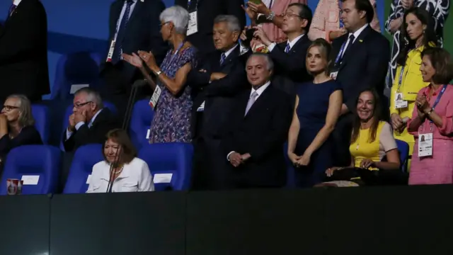 Глядачі засвистали бразильського президента Мішеля Темера та голову організаційного комітету "Ріо 2016" - Карлоса Нузмана.