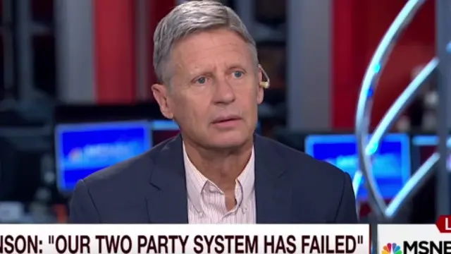 Ông Gary Johnson phê phán cả hai đảng Dân chủ và Cộng hòa