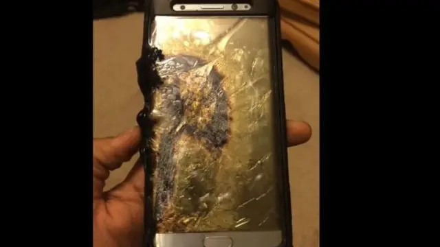 Galaxy Note 7在發生幾起失火和爆炸事故後，美國當局要求三星用戶停止使用該款手機。