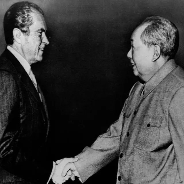 माआोत्से तुंग और रिचर्ड निक्सन