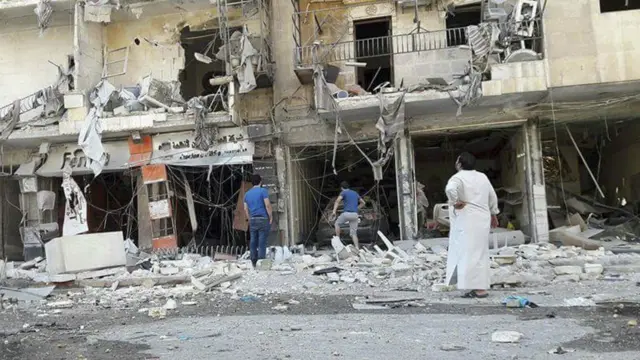 Aleppo sau một cuộc không kích hôm 9/9
