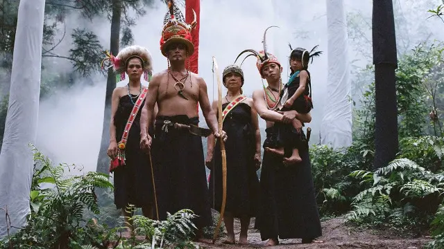 「修龍」短片聚焦5個台灣族群，圖為原住民。