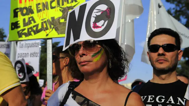 شارك الآلاف في مظاهرة مدريد