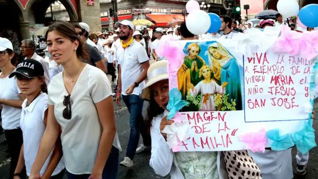 у мексиці пройшли протести проти одностатевих шлюбів