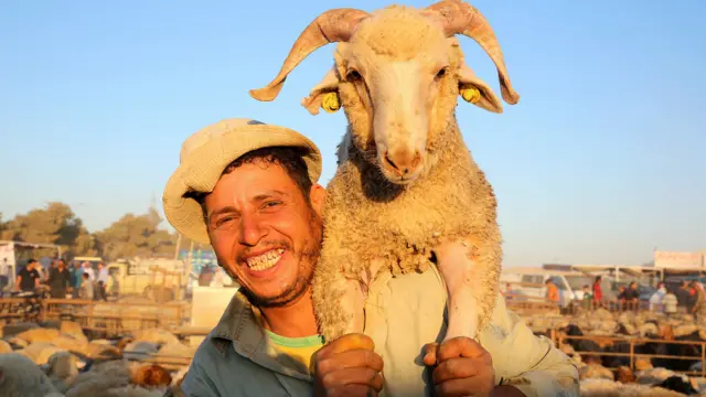 وفي الأردن، يستعد المواطنون لذبح الأضاحي بعد صلاة العيد