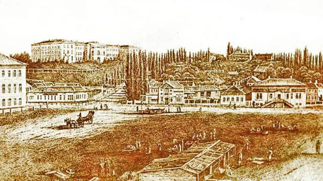 Так виглядав Майдан Незалежності в ХІХ ст., коли на ньому не було жодного пам'ятника