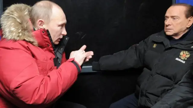 普京和意大利前總理貝盧斯科尼惺惺相惜