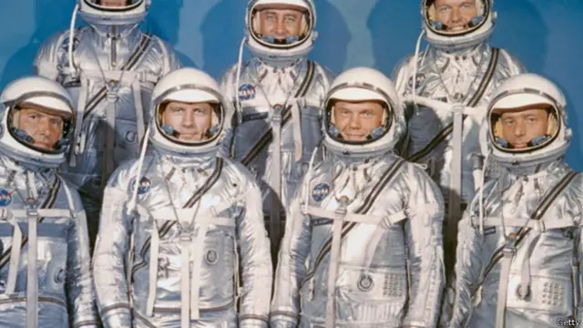  “水星计划”（Mercury）的宇航员早在遨游太空之前，就已经名声大噪了。（图片来源：Getty Images）