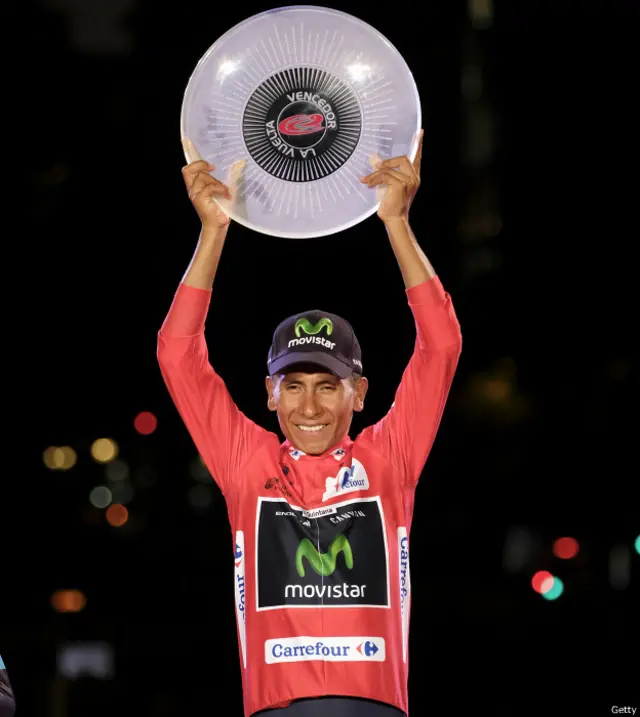 Nairo Quintana se convirtió en el mejor ciclista colombiano en las grandes vueltas al sumar su triunfo en España al que consiguió en el Giro de Italia en 2014.
