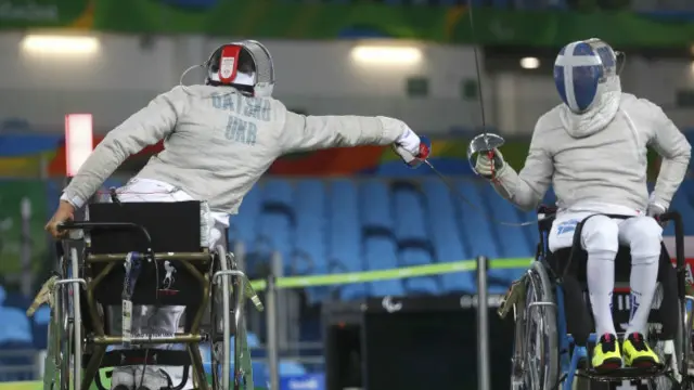 Антон Дацко сражался в финале с греческим паралимпийцем