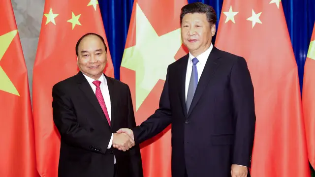 阮春福与中国主席习近平举行了会晤