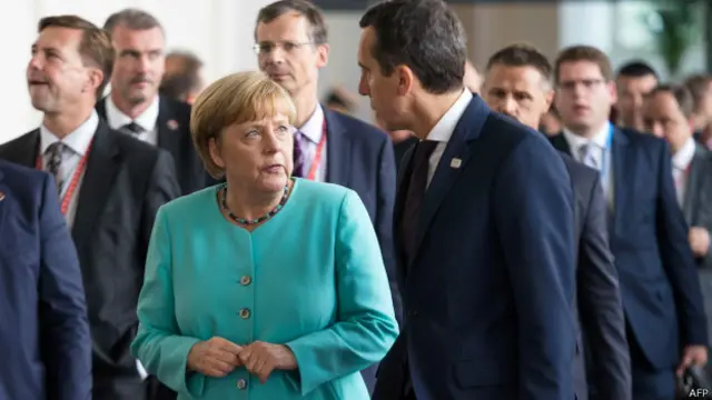 默克爾在斯洛伐克首都舉行的峰會上對歐盟的未來表示擔心