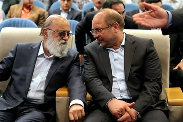 محمدباقر قالیباف (راست) و مهدی چمران (چپ) شاکیان اصلی سردبیر معماری‌نیوز هستند