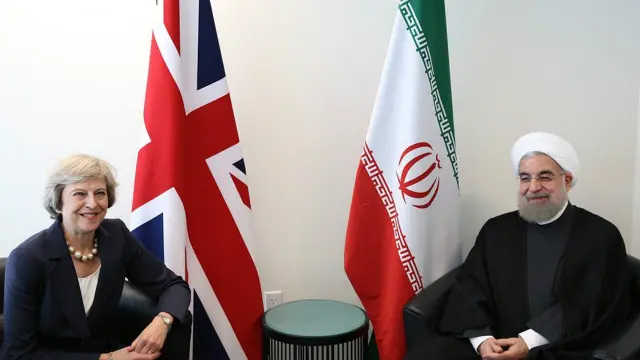 ترزا می در این دیدار مساله پرونده نازنین زاغری که پنج سال حبس گرفته را مطرح کرد