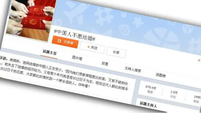 هشتگ "چینی ها مایل به ازدواج نیستند"