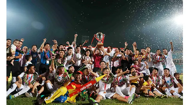 Hà Nội T&T vô địch ở mùa giải mà họ thi đấu kém nhất nhiều năm qua (Ảnh VnExpress).