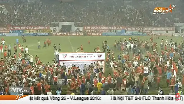 Dù về nhì nhưng Hải Phòng được xem là nhà vô địch trong lòng người hâm mộ. (Ảnh Vietnamnet)