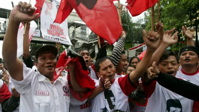 para pendukung Ahok-Djarot