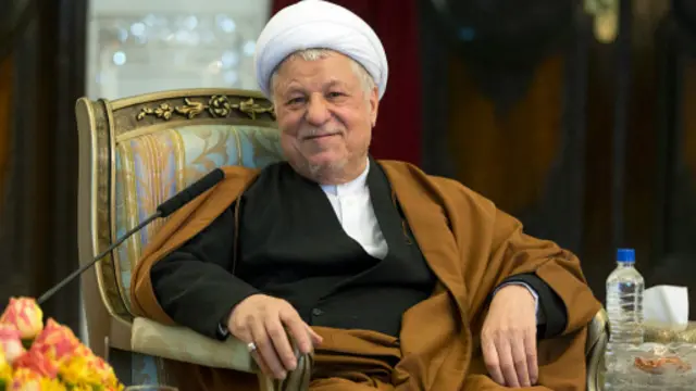 اکبر هاشمی رفسنجانی از سال ۱۳۶۸ تا ۷۶ رئیس جمهور ایران بود و اکنون رئیس مجمع تشخیص مصلحت است