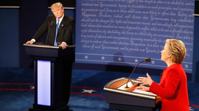 له ټاکنو مخکې د دواړو نوماندانو ترمنځ دا مناظره سخته مقابله وه.