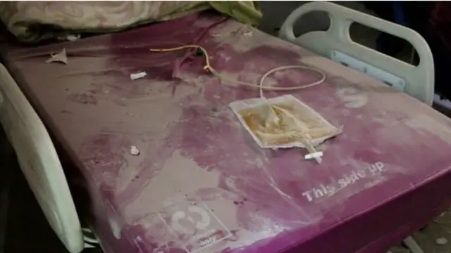 Rumah sakit terbesar di Aleppo ini kini tak lagi bisa digunakan.