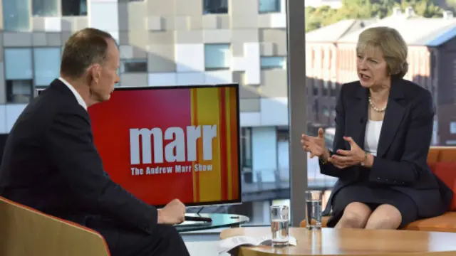 特里莎·梅在BBC新闻节目中宣布脱欧时间计划